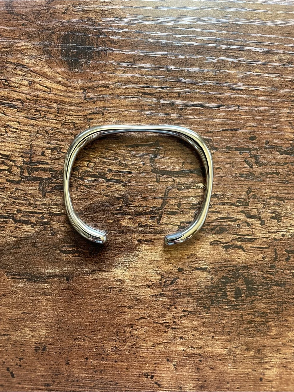 ❤️ 2/$20 or 3/$25 New Stainless Steel Geometric Silver Bangle
